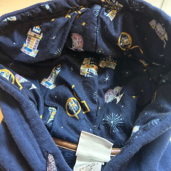 Disney Blue Hoodie with Gold Accents - Picture 7 of 8